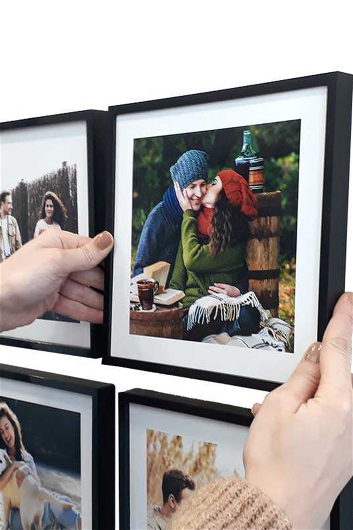 Sök Tak 3'lü Siyah Kare Çerçeve