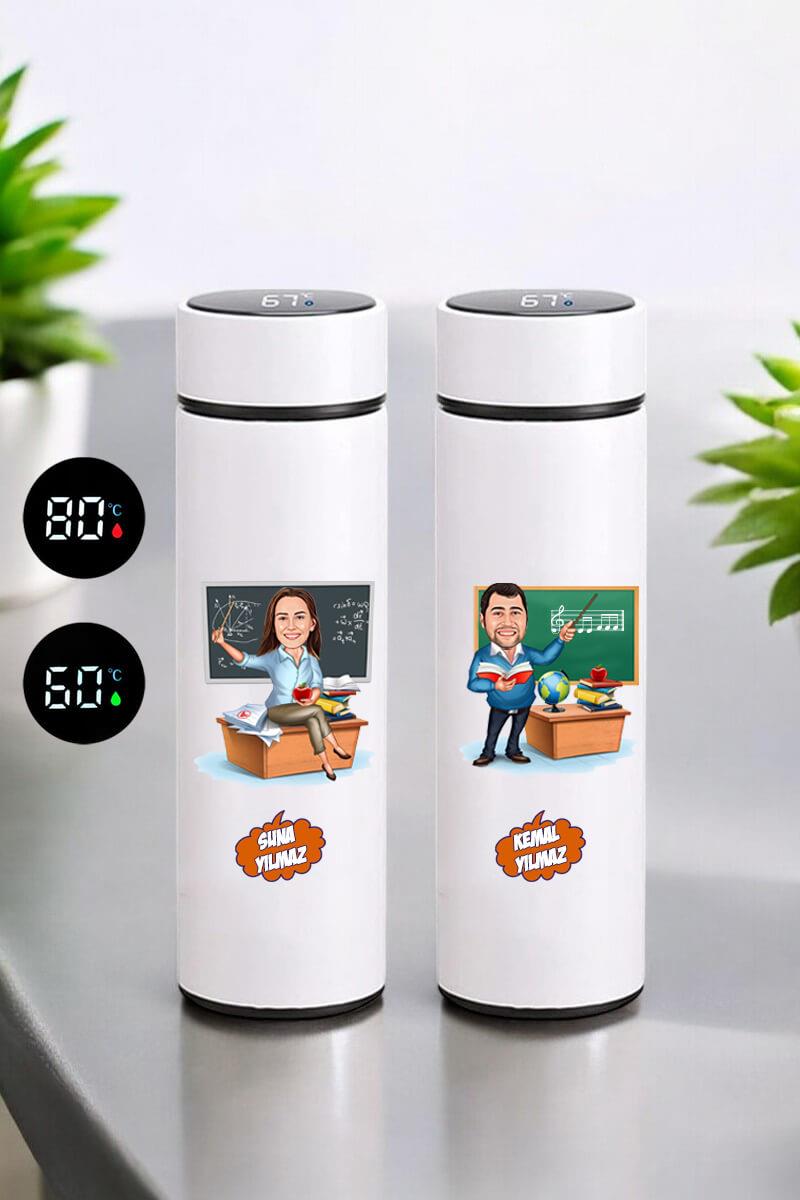Öğretmenler Günü Hediyesi Dijital Göstergeli Akıllı Termos